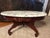 Vintage Oval Marble-Top Coffee Table With Carved Floral Apron For Sale - Image 11 of 12