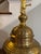 1940s 1930/1940s Large Boho Moroccan Urn Tooled Brass Lamp With Copper and Wood Accents For Sale - Image 5 of 12