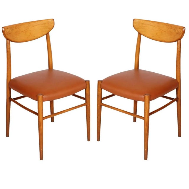 - Pair of Danish chairs side chairs from the 1950s - Reminiscent of designs by Peter Hvidt and Orla Mølgaard-Nielsen -...
