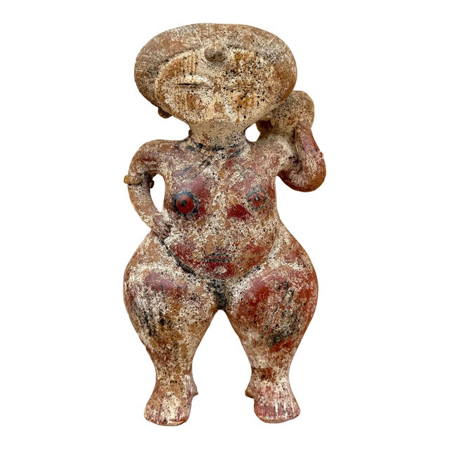 Nayarit Chinesco Standing Female Figurine For Sale