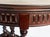 Early 20th Century Mahogany Oval Parlor Table With Matched Veneer Top Supported by Turned Columns For Sale In Miami - Image 6 of 11