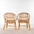 1960s Low French Rattan Armchairs, 1960s, Set of 2 For Sale - Image 5 of 11