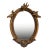 French Napolean III Neoclassical or Baroque Style Oval Vintage Wall Mirror For Sale