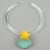1980s Kaso Rigid Lucite Choker Necklace Green Yellow Shell and Starfish For Sale - Image 5 of 9