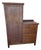 Mission Arts & Crafts Chifferobe Dresser Armoire Combo For Sale