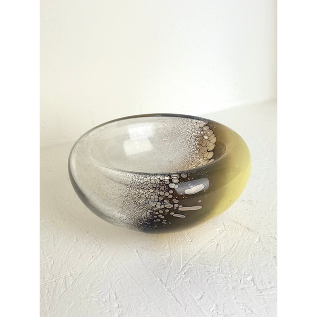 Mid-Century Modern Glass Waterfront Object by Willem Heesen, 1987 For Sale - Image 3 of 9