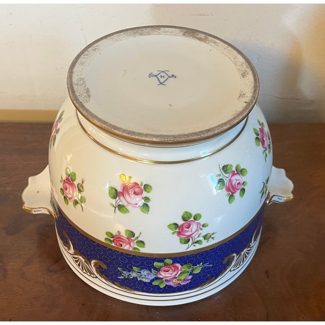 Antique 18th Century French Louis XV Sevres Porcelain Cachepot or Bottle Cooler For Sale - Image 13 of 13