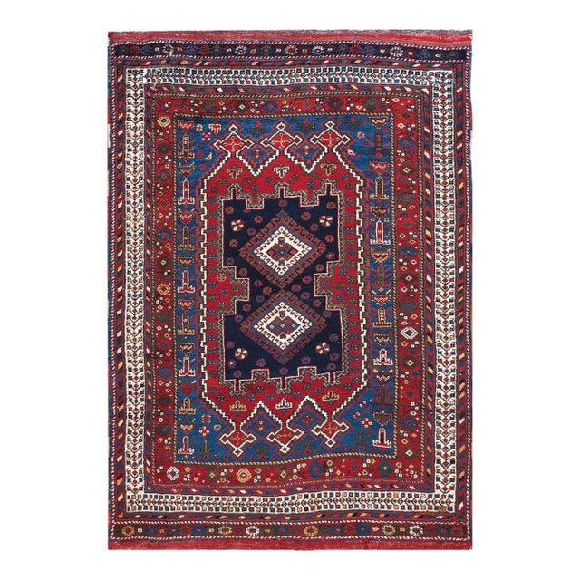 Antique Persian Afshar Rug For Sale