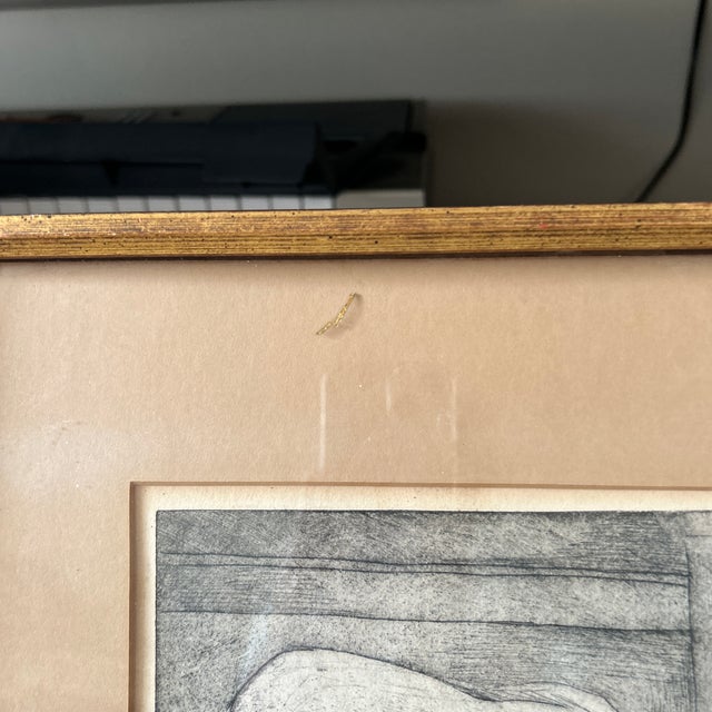 Signed Framed Vintage Portrait Print For Sale In Miami - Image 6 of 8