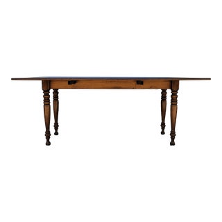 1980s Vintage Drop-Off Leaves Dining Table. For Sale