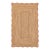 3x5Ft. Pink Wave Scallop Edge Jute Rug For Sale