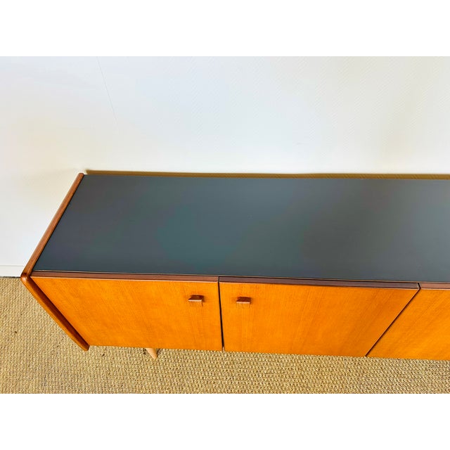 1960s Scandinavian Teak Sideboard with Tapered Legs, 1960s For Sale - Image 5 of 18
