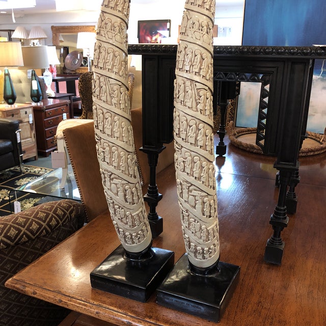Replica Elephant Tusks a Pair Chairish