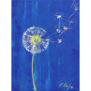 "Spring Wish" Contemporary Abstract Botanical Painting by Kathleen Keifer For Sale