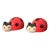 Mid Century Modern Kitschy Ceramic Ladybug Salt & Pepper Shakers- A Pair For Sale