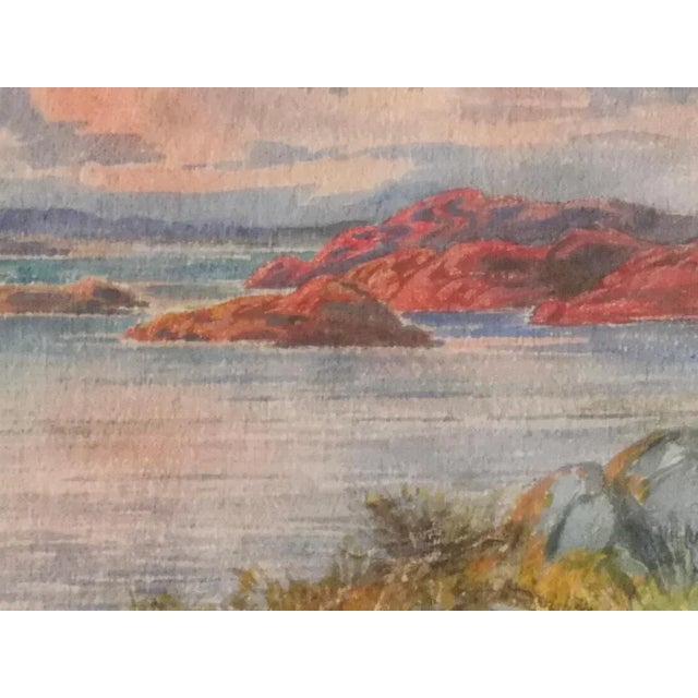 Anna Gardell-Ericson, Stockholm Archipelago, Watercolor, Framed For Sale - Image 3 of 10