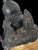 Mounted Asian Gold Buddha Head on Black Pedestal For Sale - Image 4 of 10