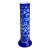 Vintage 1980s Peking Glass Overlay Vase – Tall 10¼″ Cobalt Blue & Frost Cameo Glass, Hand-Carved Crystal Brand, in the Style of Pilgrim Glass For Sale
