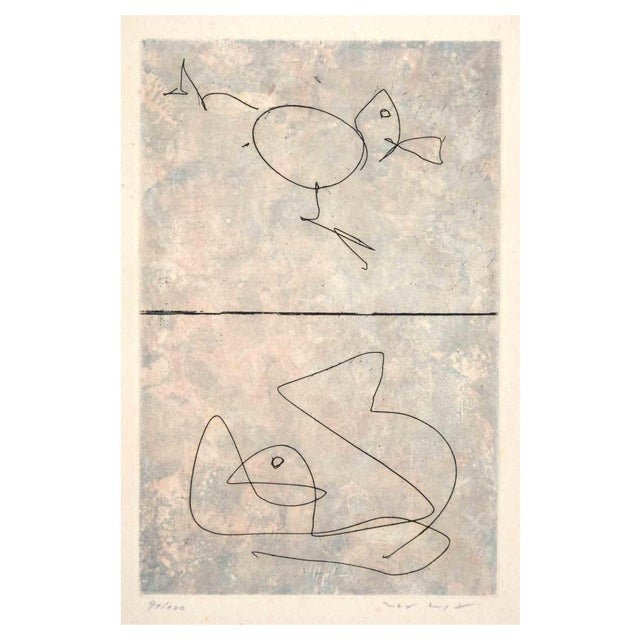 Max Ernst, Doubles, Etching, 1972 For Sale