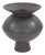 Graphite Ceramic Flared Vase- Medium For Sale
