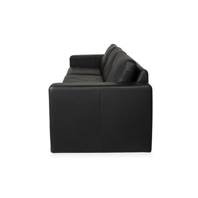 Conseta 3-Seater Sofa in Black Leather from Cor For Sale - Image 10 of 11