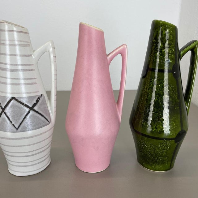 Vintage Fat Lava Pottery Vases from Scheurich Foreign, Germany, 1950s, Set of 4 For Sale - Image 10 of 18