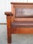 Charles Limbert Rare 10ft Arts & Crafts Tiger Oak Leather Bench ~ Train Station or Fraternal Club Seating ~ Limbert / Stickley Craftsman Era For Sale - Image 4 of 18