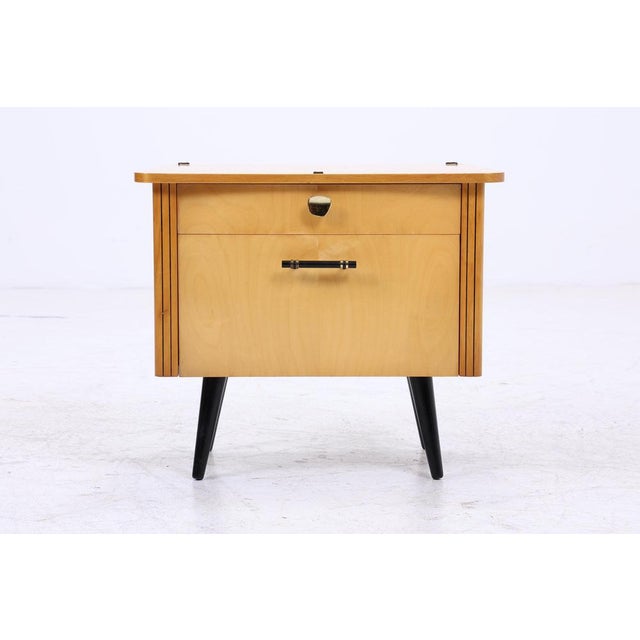 Product details set of 2 vintage bedside tables from the 60s with a folding door and drawer item no.: 09-27 features *...