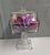 Vintage Square Glass Footed Compote With Lid / 1880 Adams & Co. For Sale - Image 11 of 11