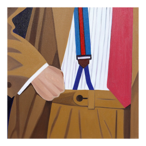 Classic Man - Brown and Beige Contemporary Male Fashion Original Artwork by Darwin Estacio Martinez