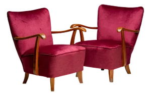 Art Deco Lounge Chairs, Czechoslovakia, 1977, Set of 2