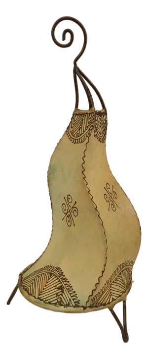 Contemporary 20" Light Turquoise Moroccan Traditional Henna Lamp