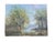 Diminutive 19th century oil on board landscape painting in excellent condition. Antique gilt wood frame, undetermined...