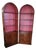 Pair of Fine 1950s Arch Top Tall Bookcases For Sale