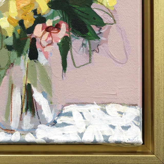 2020s Abundance of Summer - Abstract Colorful Floral Still Life Mixed Media Original Artwork by Kellie Newsome For Sale - Image 5 of 9