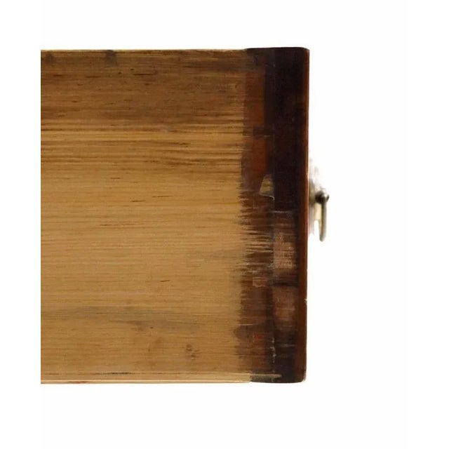 Wood Early 19th Century George IV Period Inlaid Mahogany Bow Front Commode For Sale - Image 7 of 7