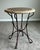 Late 20th Century Mediterranean Style Decorative Inlaid Accent Table With Wrought Iron Base For Sale - Image 4 of 6