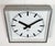 Industrial Grey Square Wall Clock from Pragotron, 1980s For Sale - Image 4 of 17
