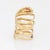 Modern Snake Wrap Ring 6 Bands Vintage 18k Yellow Gold 5 Serpent Fine Estate Jewelry size 5 For Sale - Image 3 of 5