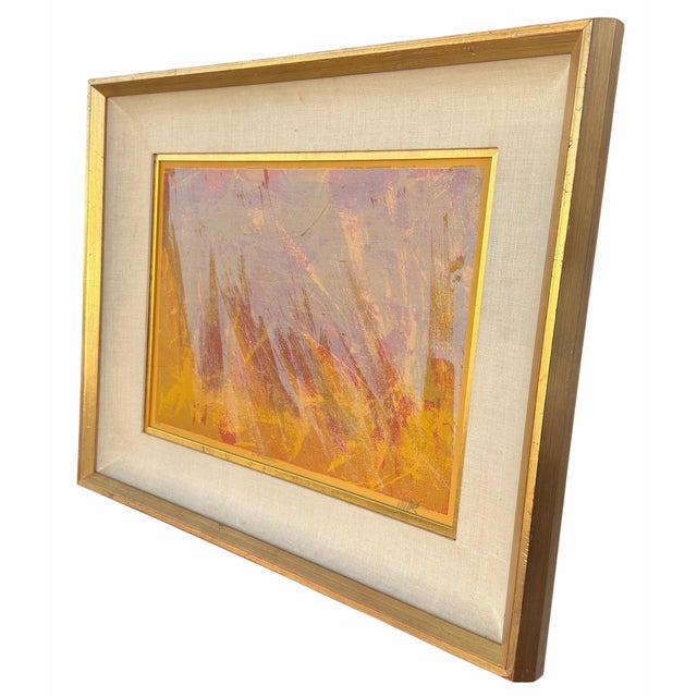 Mid Century Modern Abstract Landscape Painting For Sale - Image 4 of 8