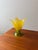 Vintage Glass Table Lamp in Yellow and Green Glass, 1980s For Sale - Image 6 of 12