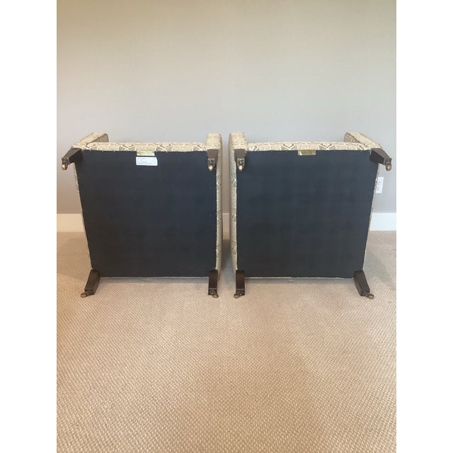 Pair of George Smith Club Chairs. Like New Condition! For Sale - Image 9 of 11