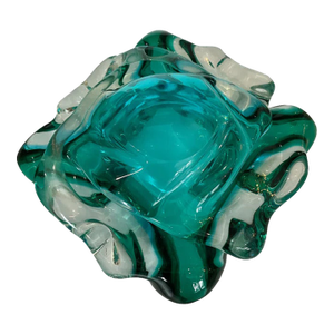 Vintage Murano Glass Sommerso Ashtray