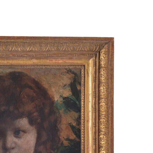 Hugo Crola (1841–1910), ‘Cupid’ Circa 1900, oil on canvas, signed, framed Dimensions: 39 cm x 45 cm (image size) 50 cm x...