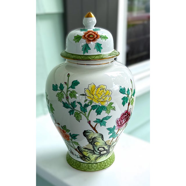 Large Lidded Chinoiserie Jar For Sale - Image 16 of 18