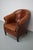 Animal Skin Vintage Dutch Cognac Colored Leather Club Chair For Sale - Image 7 of 18