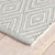 Dash & Albert Dash & Albert by Annie Selke Diamond Light Blue/Ivory Indoor/Outdoor Rug, 7' 6" x 9' 6" For Sale - Image 4 of 5