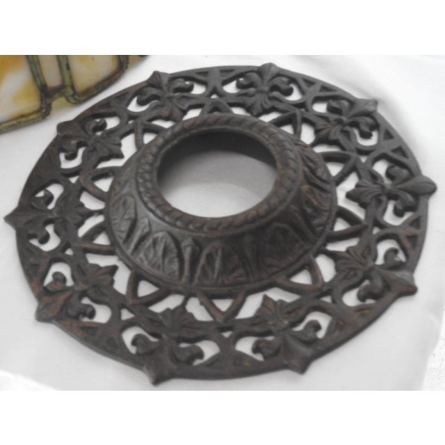 We are offering I. P. Frink stained glass lighting fixtures. These pendants style chandeliers feature a Tiffany style...