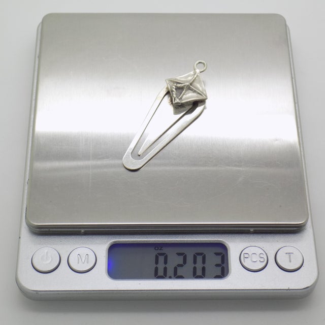 Metal Vintage Italian Handmade Genuine Silver Graduation Hat Bookmark Made in Tuscany For Sale - Image 7 of 8