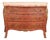Paul Sormani Style Antique French Provincial Louis XV Kingwood Inlaid Marquetry Marble Top Commode With Mounted Ormolu | Circa 1920s For Sale